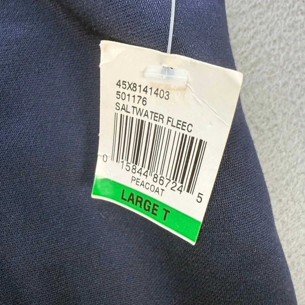 IZOD Spectator Fleece Full Zip Vest Outerwear Big & Tall Mens L Tall Blue NWT